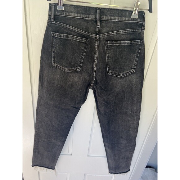 GAP  Ankle  Girlfriend Jeans Black - Picture 8 of 10